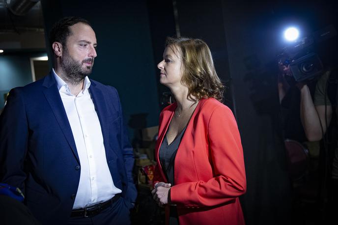 Klemen Žibert, Volitve za predsednika SD | Inštitut 1. maj sta leta 2022 ustanovila danes nekdanji prvi tajnik SD Klemen Žibert in predsednica stranke SD Tanja Fajon. | Foto Ana Kovač