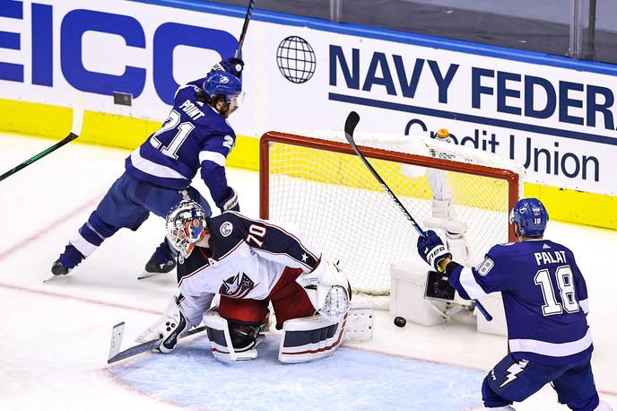 Tampa Bay Lightning | Hokejisti Tampa Bay Lightning so si priigrali napredovanje v drugi krog končnice. | Foto Getty Images