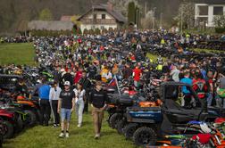 Na vseslovenskem blagoslovu motorjev tudi zelo znana motoristka #foto #video