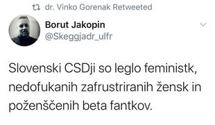 Zapis na račun CSD na Twitterju po oceni sindikata nedopusten