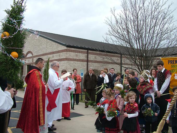 Janez kot diakon med procesijo na cvetno nedeljo | Foto: Osebni arhiv