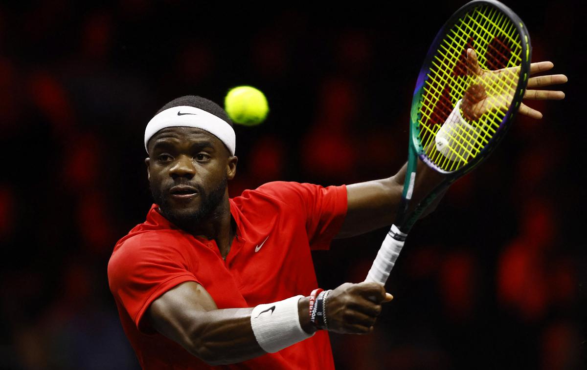 Frances Tiafoe | Frances Tiafoe je priigral odločilno točko za ZDA. | Foto Reuters