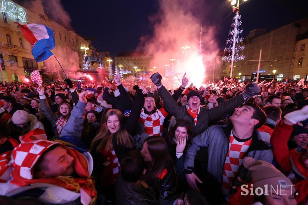 Zagreb slavje navijači