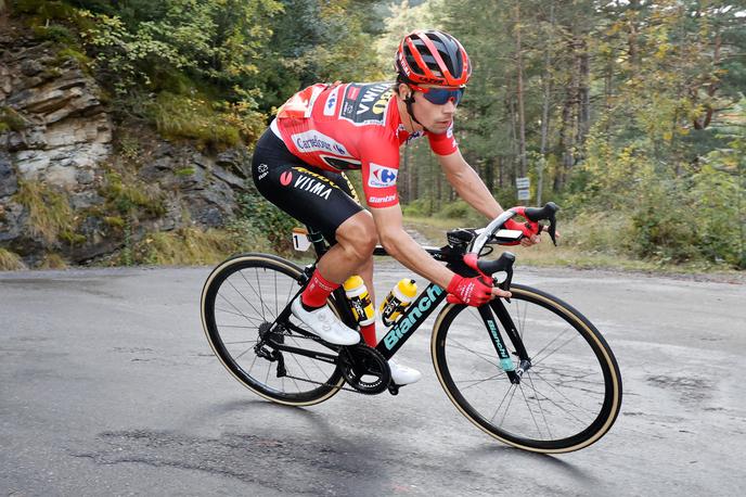 Primož Roglič - Vuelta2020 | Primož Roglič je v peti etapi ubranil pet sekund prednosti pred Ircem Danom Martinom v skupnem seštevku Vuelte. | Foto Luis Angel Gomez ©PHOTOGOMEZSPORT2020