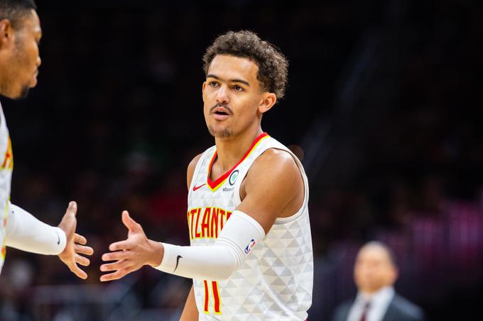 Trae Young je bil v drugem delu sezone zelo razpoložen. | Foto: Getty Images