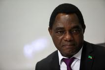 Zambijski predsednik Hakainde Hichilema