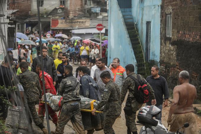 neurje, poplave, zemeljski plaz, Brazilija | Foto: Reuters