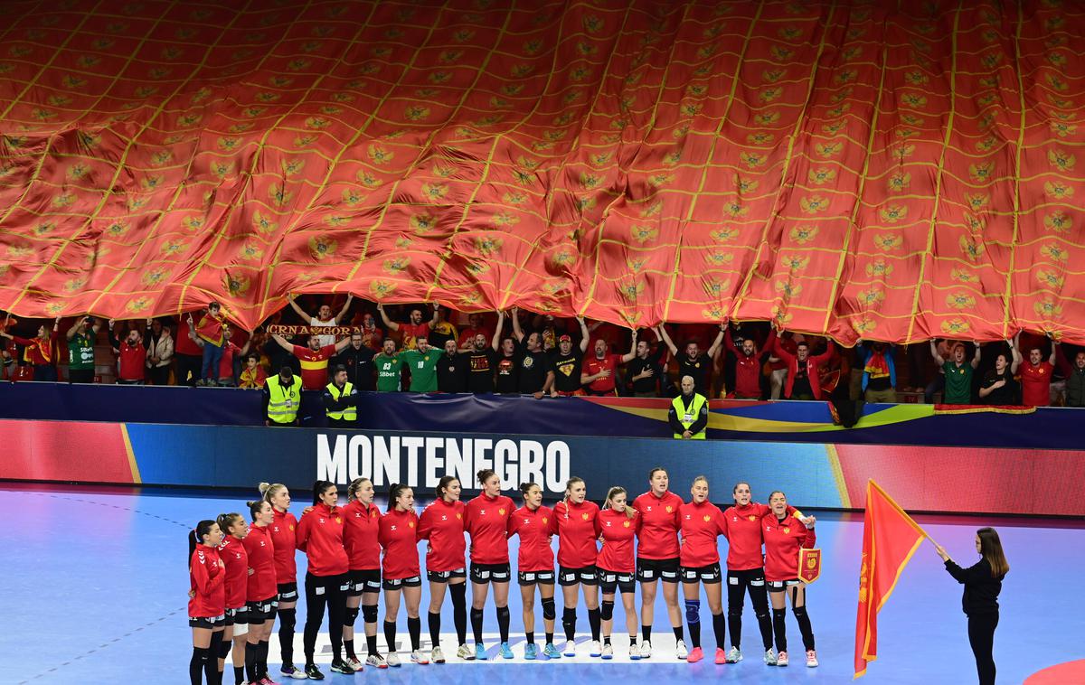 EHF Euro22, Črna gora | Črnogorke so uvrstitev v polfinale proslavljale ob prepevanju pesmi kontroverznega hrvaškega glasbenika Thompsona. | Foto Guliverimage