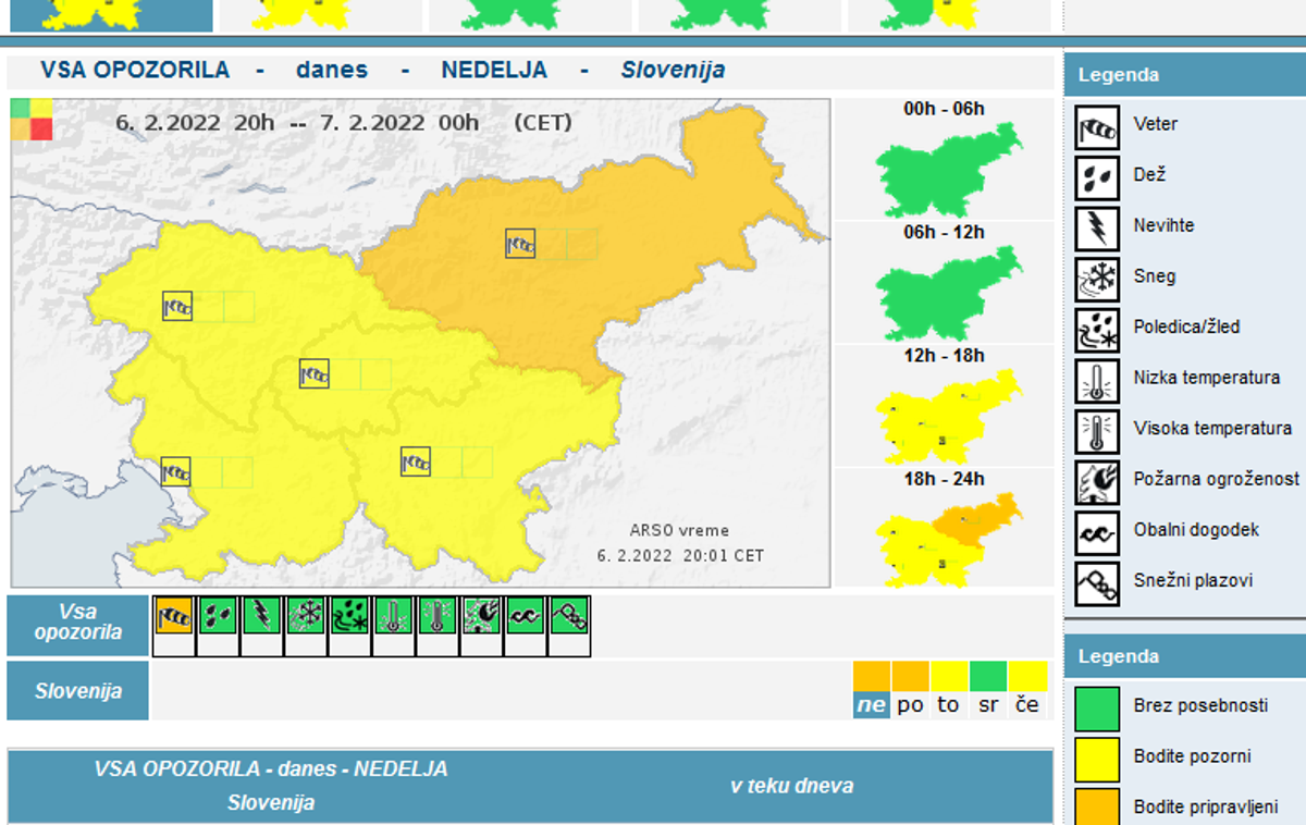 arso | Foto ARSO Meteo