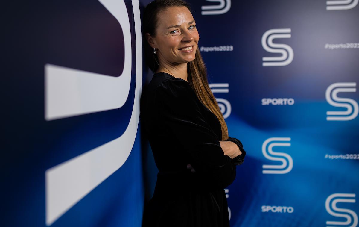 Tina Maze Sporto 2023 | Tina Maze je presenetila partnerja Andreo Massija. | Foto Grega Valančič/Sportida