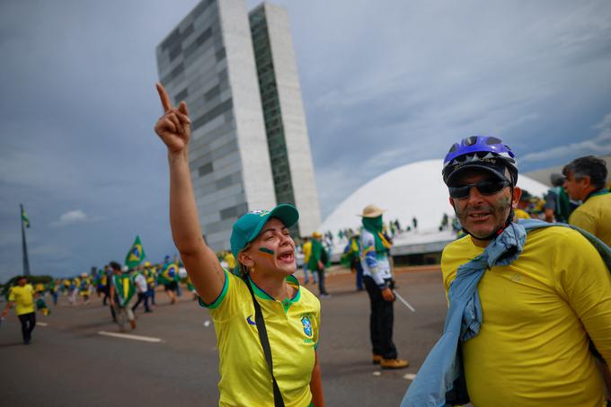 Vdor na območje kongresa v Brasilii | Foto: Reuters