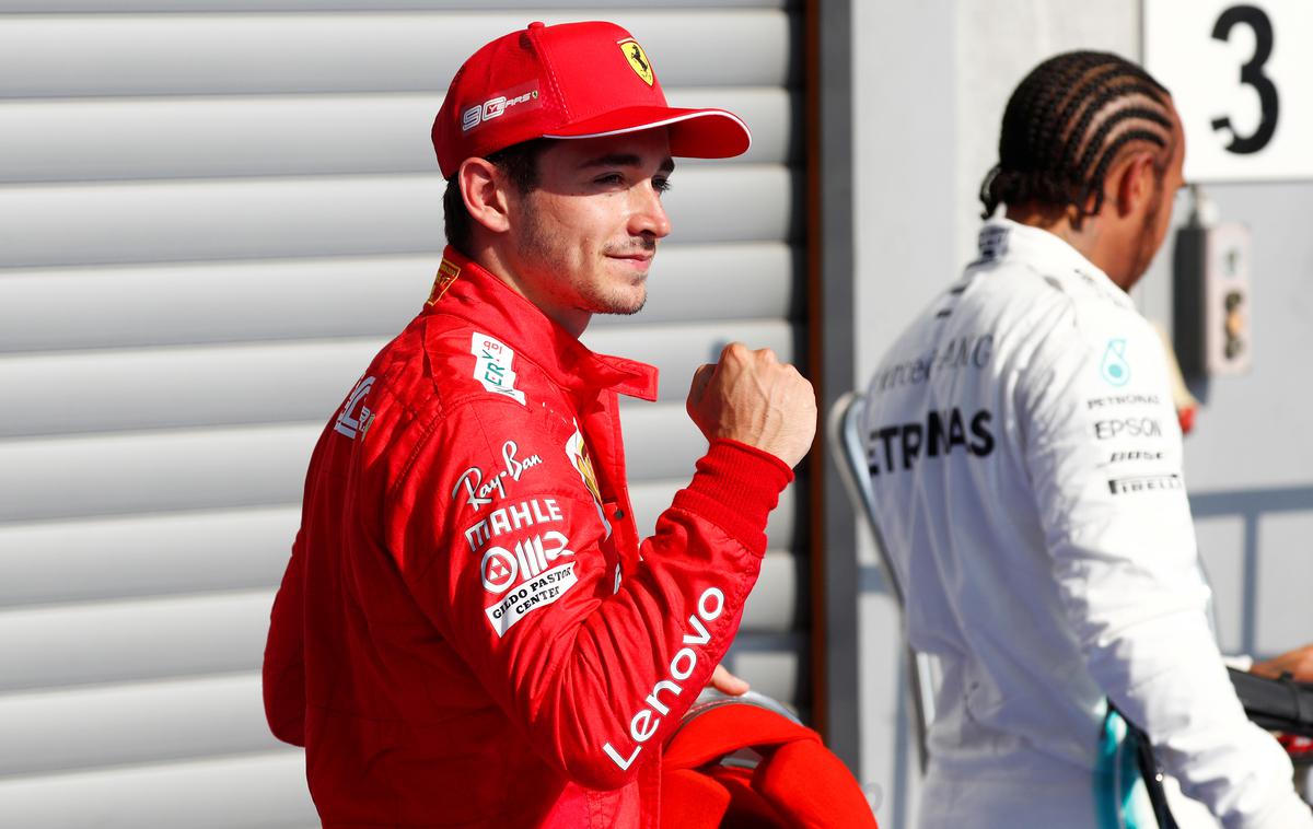 Charles Leclerc | Mladi ferrarijev Monačan Charles Leclerc se je na znamenitem Spa Francorchampsu razveselil "pole positiona". | Foto Reuters