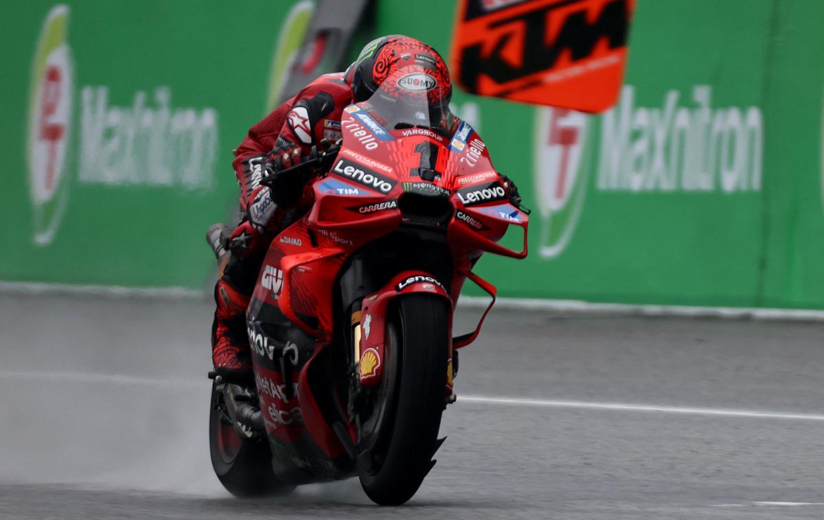 Francesco Bagnaia | Francesco Bagnaia e zmanjšal zaostanek za vodilnim v prvenstvu Jorgejem Martinom (Ducati-Pramac). | Foto Reuters