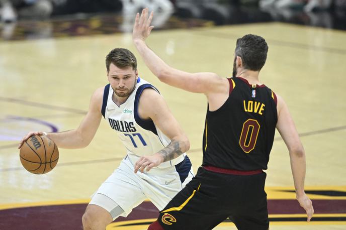 Luka Dončić Cleveland | Luka Dončić je na gostovanju v Clevelandu potrdil imenitno formo. | Foto Reuters