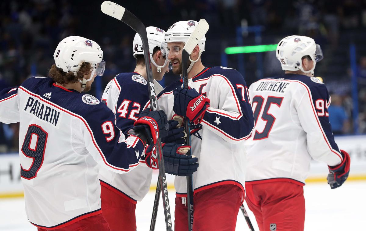 COlumbus BLue Jackets Tampa Bay Lightning | Hokejisti Columbusa so tudi na drugi tekmi konferenčnega četrtfinala premagali Tampo. | Foto Reuters