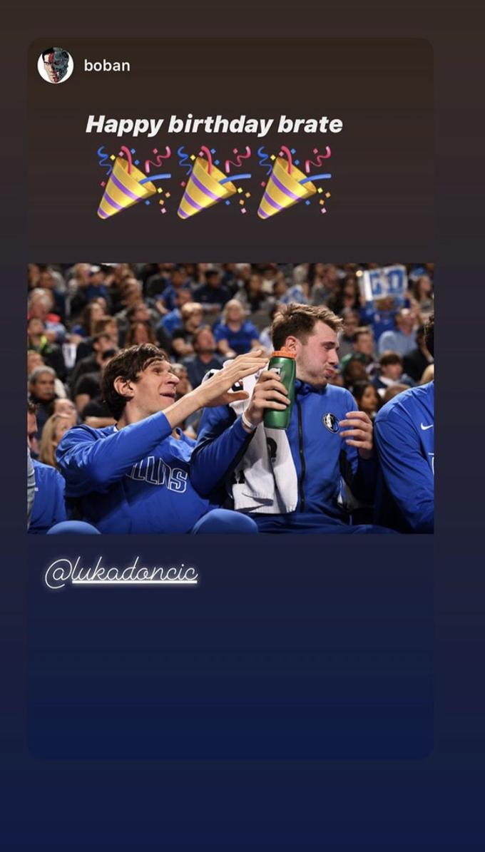 Luka Dončić čestitke Instagram | Foto: 