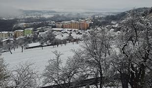 Ponekod so se zbudili v zasneženo jutro