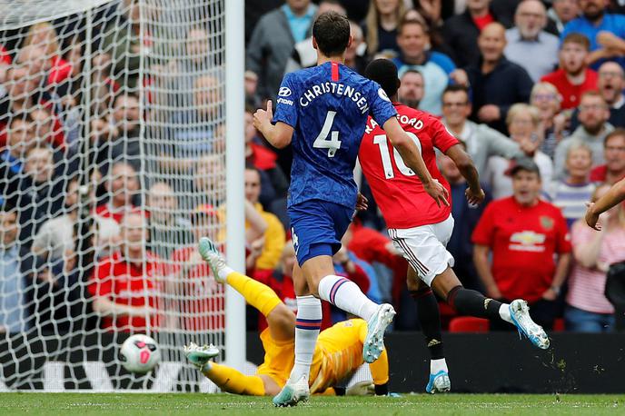 Marcus Rashford | Manchester United je na Old Traffordu s 4:0 pometel s Chelseajem. | Foto Reuters