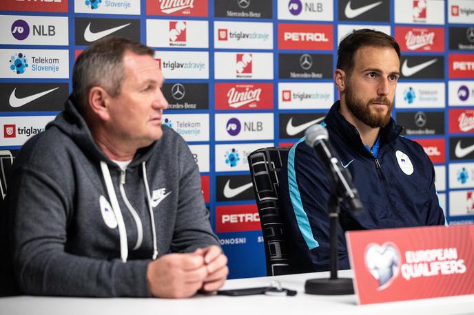 Jan Oblak, Matjaž Kek | Slovenija s selektorjem Matjažem Kekom in prvim zvezdnikom Janom Oblakom začenja kvalifikacije za svetovno prvenstvo 2022. | Foto Grega Valančič/Sportida