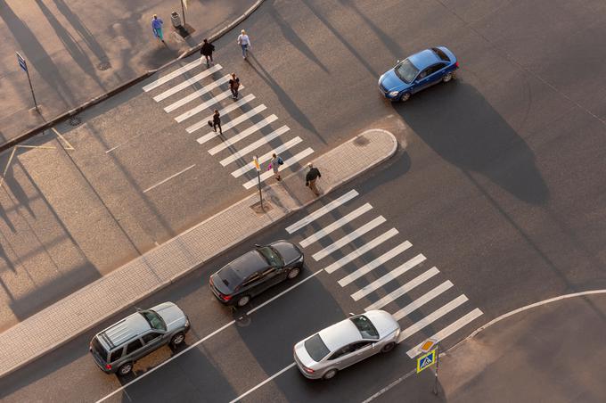 Lani so bili pešci udeleženi v 548 prometnih nesrečah, kar je za četrtino več kot leto prej. | Foto: Shutterstock