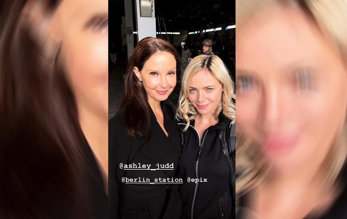 Katarina Čas, Ashley Judd | Katarina je fotografijo z Ashley Judd delila v "storyjih" na Instagramu. | Foto Instagram