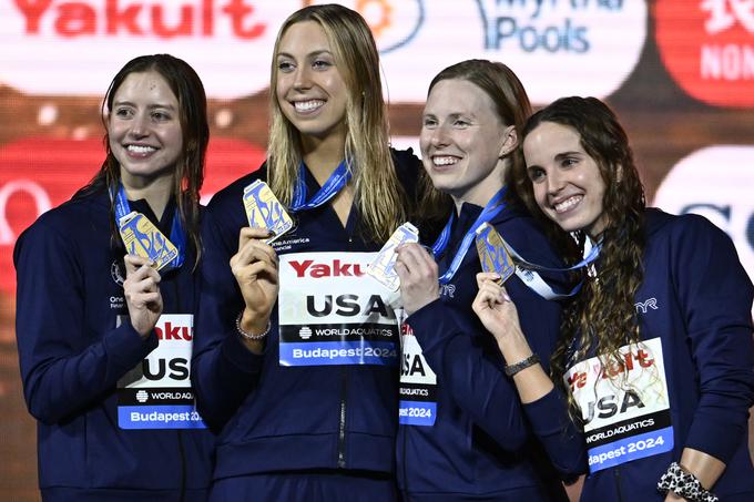 Američanke so popravile svetovni rekord tudi na 4 x 100 m mešano. | Foto: Guliverimage