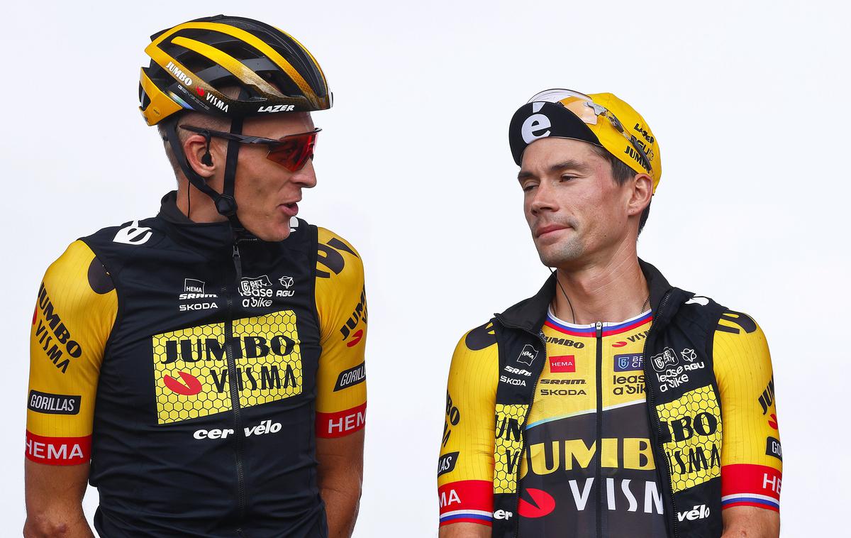 Robert Gesink, Primož Roglič | Robert Gesink in Primož Roglič sta najbolj izkušena kolesarja Jumbo-Visme na letošnji Vuelti. | Foto Guliverimage