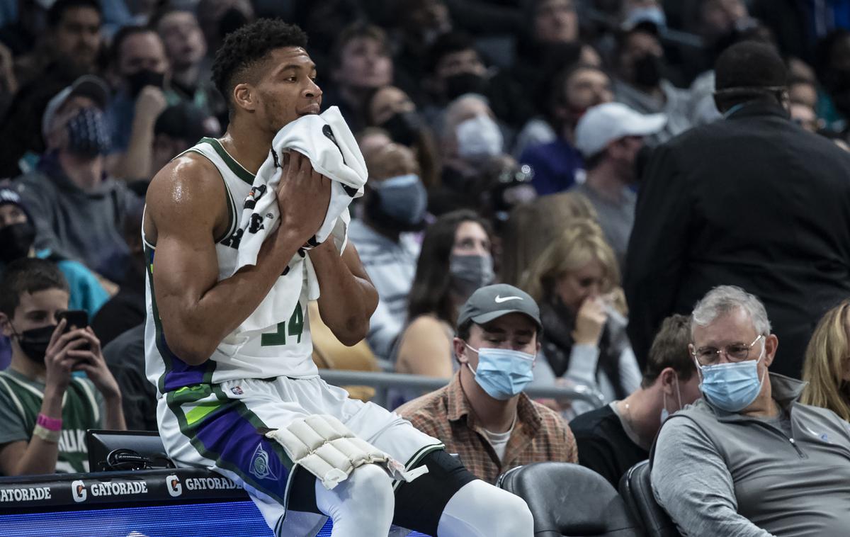 Giannis Antetokounmpo | Giannis Antetokounmpo je dosegel kar 43 točk, a je bilo to premalo za zmago Milwaukeeja. | Foto Guliverimage