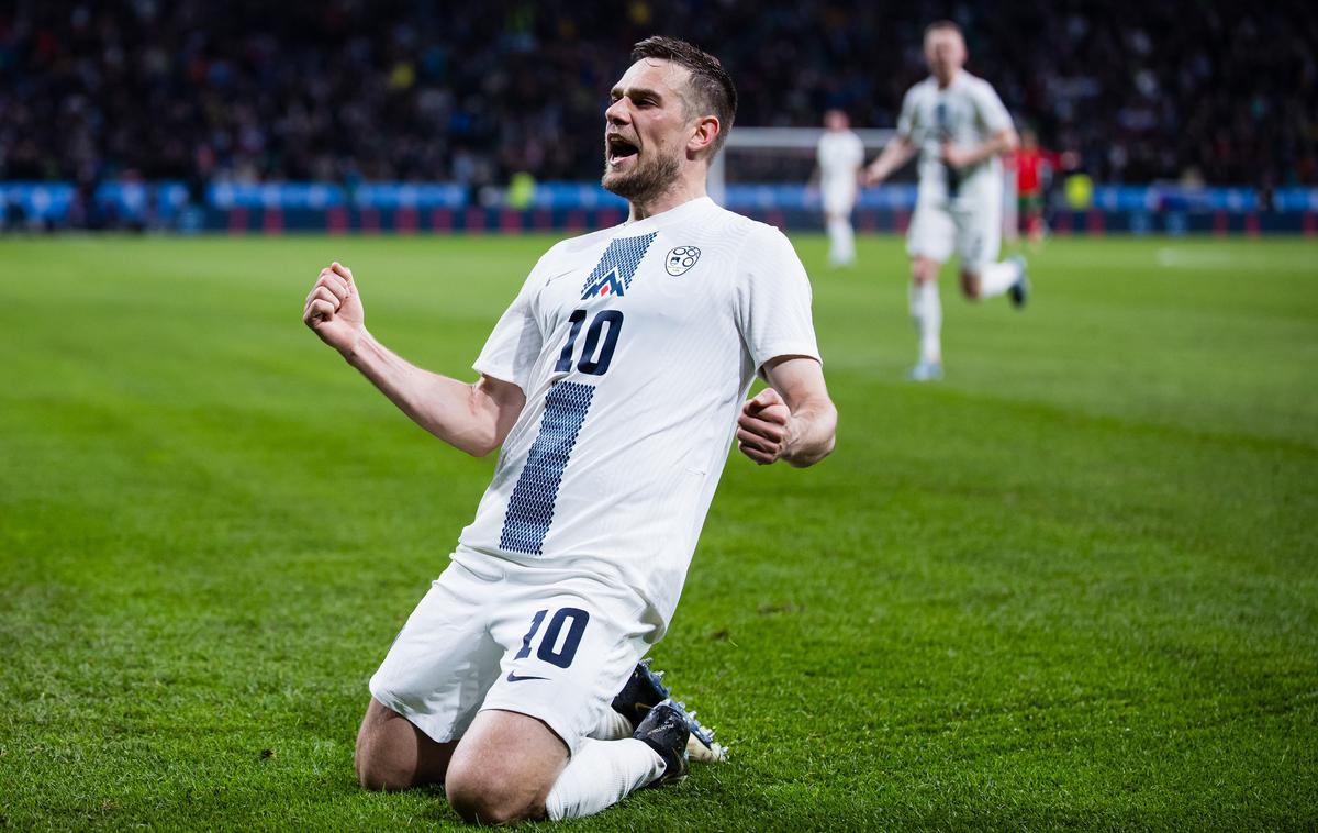 Slovenija Portugalska Timi Max Elšnik | Timi Max Elšnik je zabil za 2:0 in začelo se je veliko slavje Slovenije. Pa čeprav je šlo samo za prijateljsko tekmo. | Foto Grega Valančič/www.alesfevzer.com