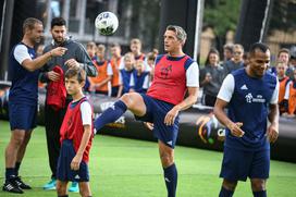 Uefa Ljubljana 2019 Trg Republike Nogomet v šolah