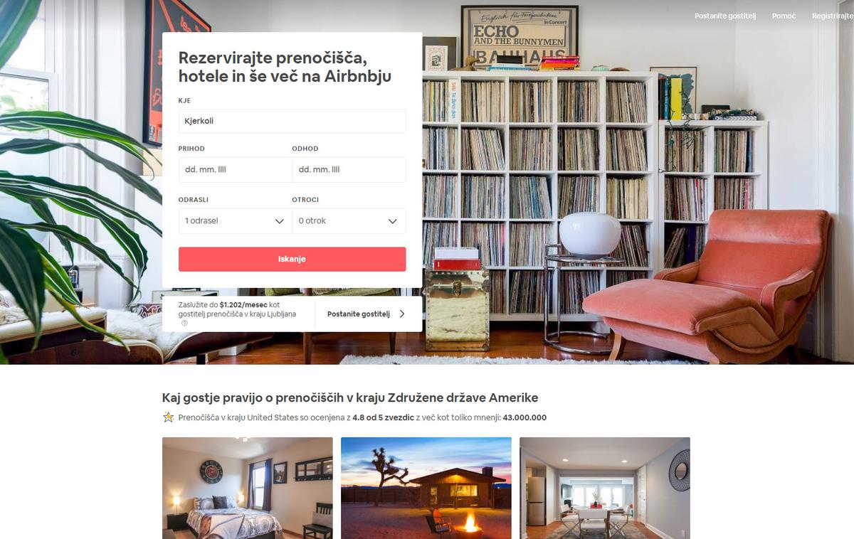 Airbnb slovenščina | Mnogi posamezniki, ki oddajajo nepremičnino na Airbnb, so registrirali dejavnost. Še vedno pa se niso identificirali za namene DDV. Gre za relativno majhen davek, globe pa so precej visoke. | Foto zajem zaslona