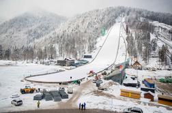 Na preizkusu letalnice v vetrovni Planici se je že letelo daleč #video