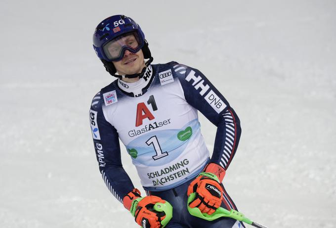 Henrik Kristoffersen ostaja brez rekorda. | Foto: Reuters