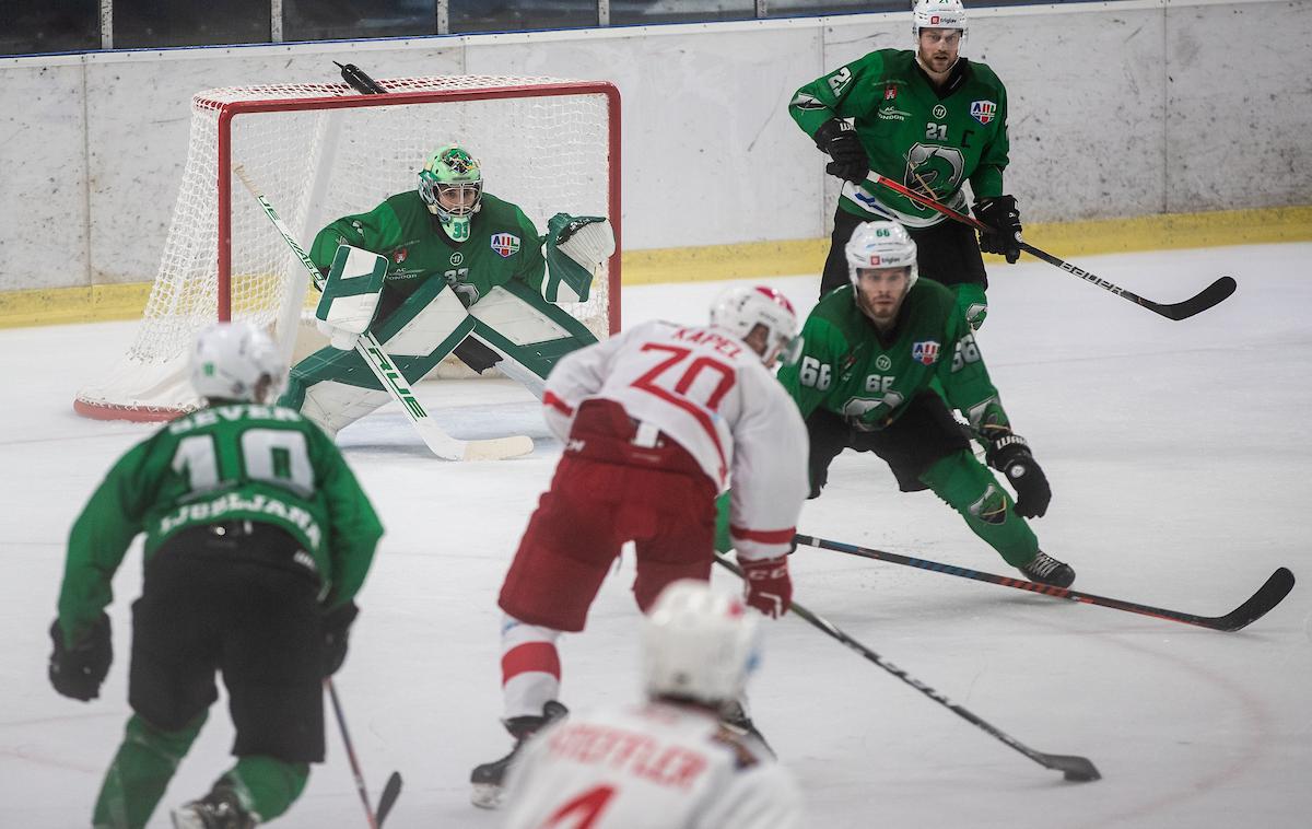 HK SŽ Olimpija - KAC II Alpska liga, 1. krog | Olimpija je sezono začela s porazom proti mladi ekipi Celovca. | Foto Grega Valančič/Sportida