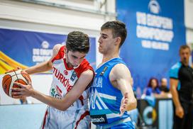 Fiba EP U18: Slovenija - Turčija polfinale