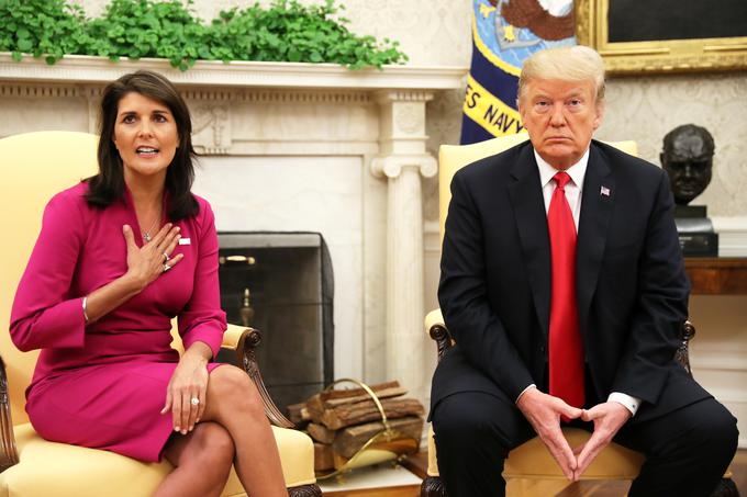 Nikki Haley je bila od januarja 2017 do decembra 2018 ameriška veleposlanica v Združenih narodih. Haleyeva je med drugim znana kot odločna zagovornica Izraela. | Foto: Reuters