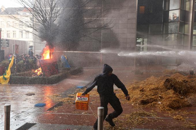 Protest kmetov v Bruslju | Foto: Reuters