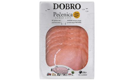 Odpoklic narezka Dobro - pečenica. Prodajal ga je Spar Slovenija.