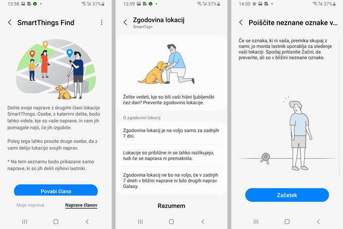 Samsung SmartTag in SmartTag+ poročata svojo zadnjo znano lokacijo, aplikacija SmartThings pa shranjuje zgodovino teh lokacij do sedem dni. Ali sumite, da bi vam kdo lahko sledil? Če za to uporablja drugo napravo SmartTag ali SmartTag+, ga (ali jo) boste hitro odkrili. | Foto: Srdjan Cvjetović