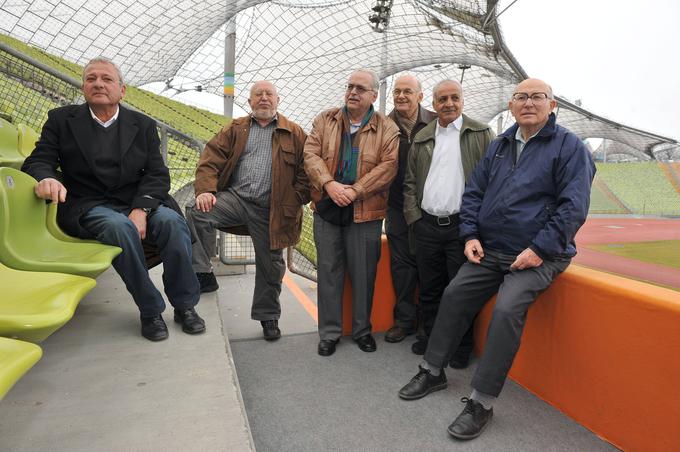 Preživeli izraelski športniki iz Münchna: Dan Alon, Zelig Shtorch, Henry Hershkovitz, Avraham Melamed, Gad Tsabary in  Shaul Paul Ladany. | Foto: Guliverimage/Vladimir Fedorenko