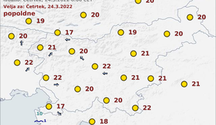 Vreme: jasno in toplo bo