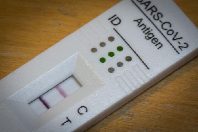 Pozitivni covid test. Testiranje otrok. | Foto Bojan Puhek