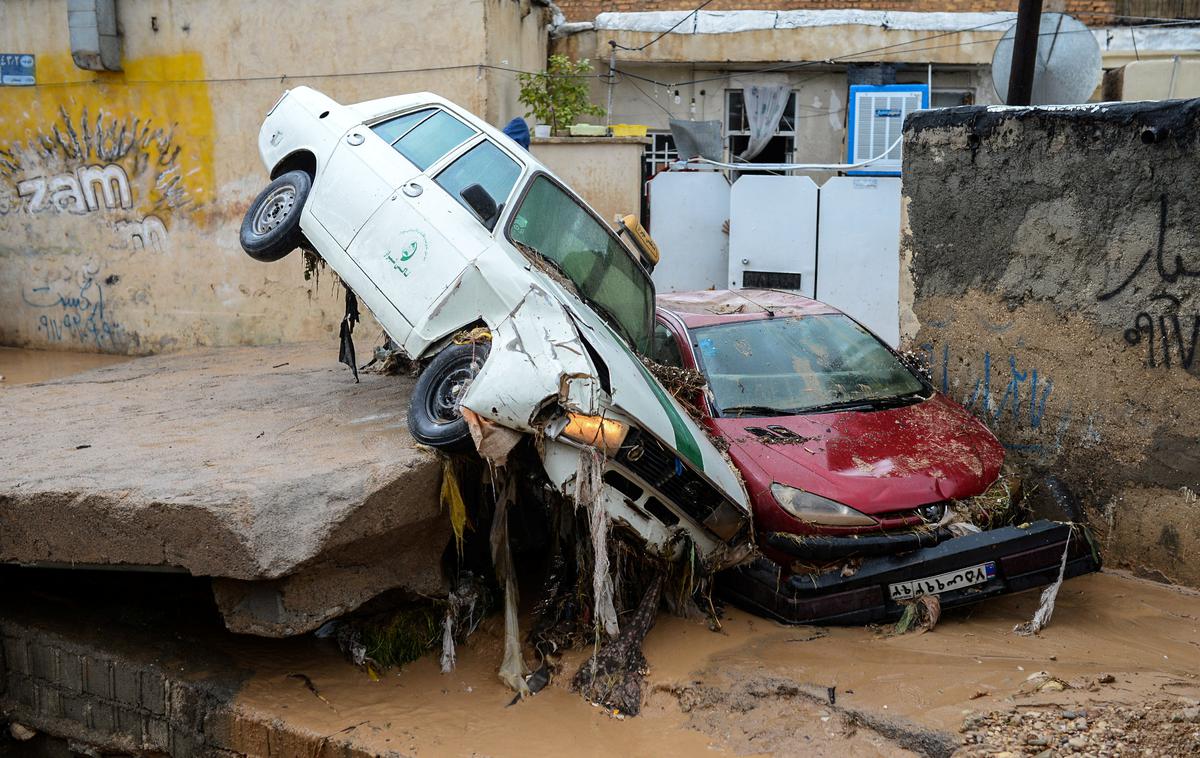 iran | Poplave so zajele tudi mesto Širaz.  | Foto Reuters