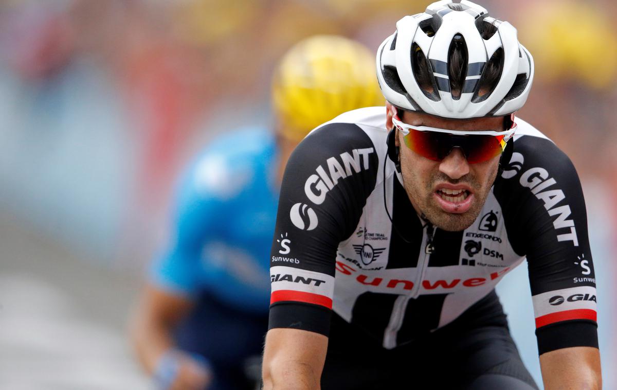 Tom Dumoulin | Tom Dumoulin je zaradi težav s kolenom odstopil. | Foto Reuters