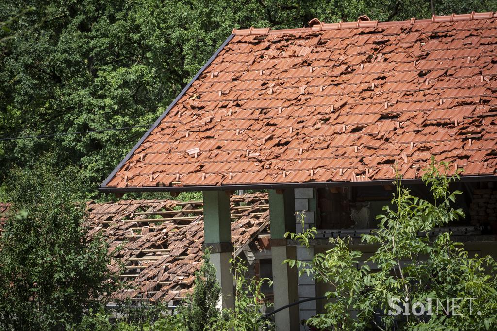 Posledice toče v Črnomlju, v Beli krajini.