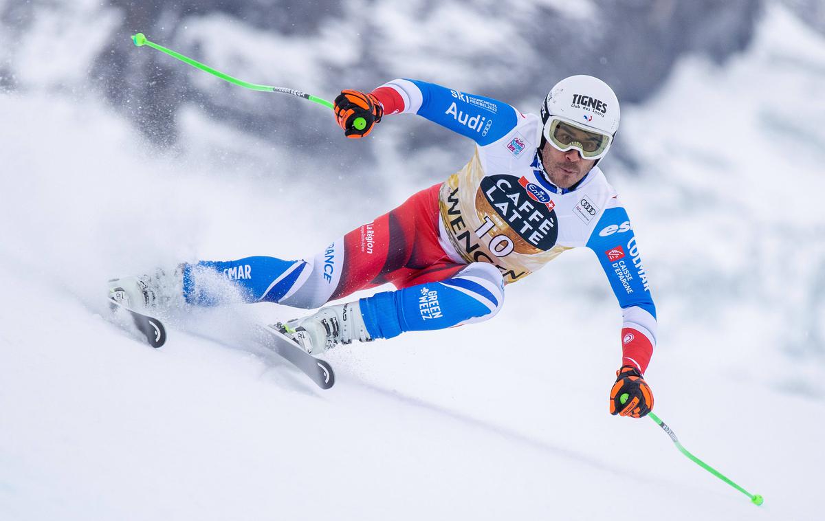 Wengen Johan Clarey | Johan Clarey na sredinem treningu smuka v Wengnu. | Foto Guliver Image