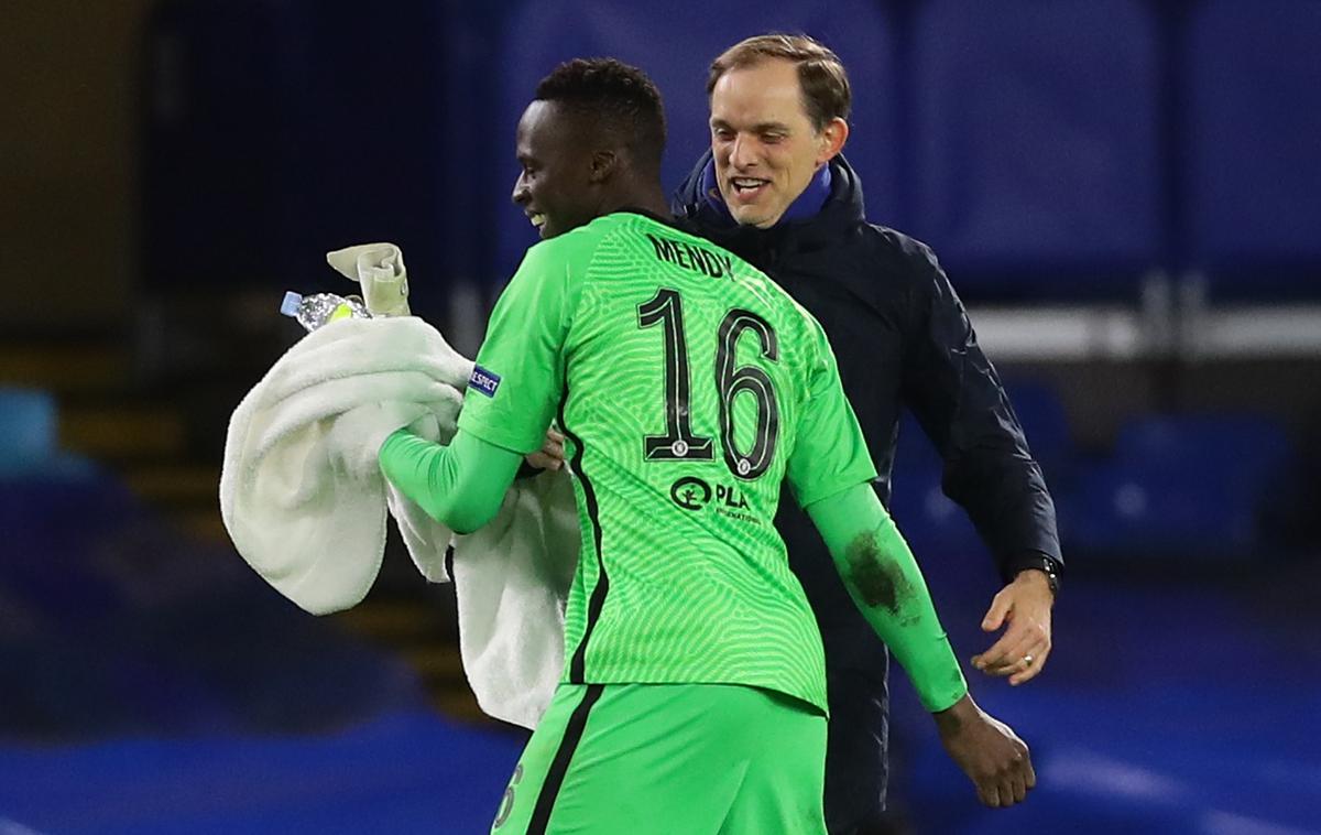 Thomas Tuchel | Nemški strateg Thomas Tuchel je s Chelseajem nepremagljiv, vratar Edouard Mendy pa ni prejel zadetka že šest tekem. | Foto Reuters