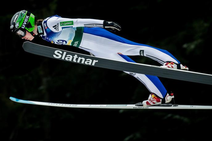 ema Klinec | Ema Klinec je bila najboljša Slovenka na tekmi v Lillehammerju, končala je na petem mestu. | Foto Vid Ponikvar