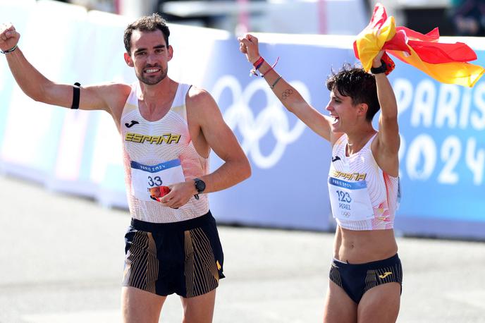 Atletika, maratonska hoja, mešani pari: | Alvaro Martin in Maria Perez sta olimpijska prvaka. | Foto Reuters