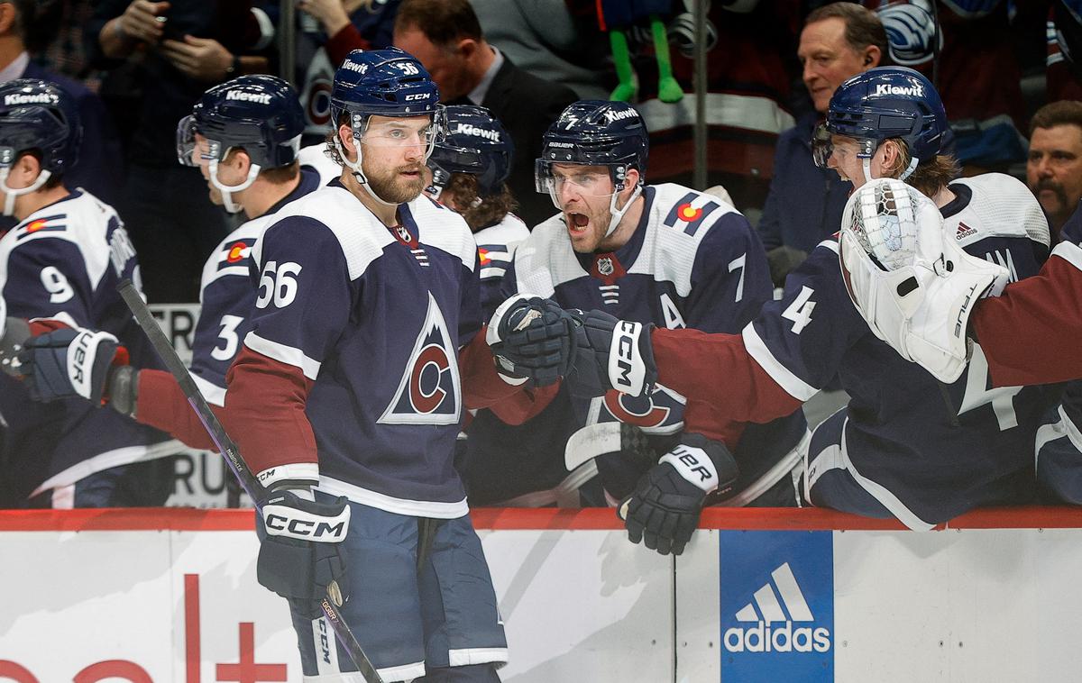 Colorado Avalanche | Hokejisti Colorada so na gostovanju s 4:3 premagal Nashville Predators in si s tem zagotovil prvo mesto v centralni skupini.  | Foto Guliverimage